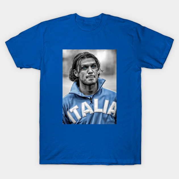 Italia -Azzuri - PAOLO MALDINI T-Shirt by OG Ballers